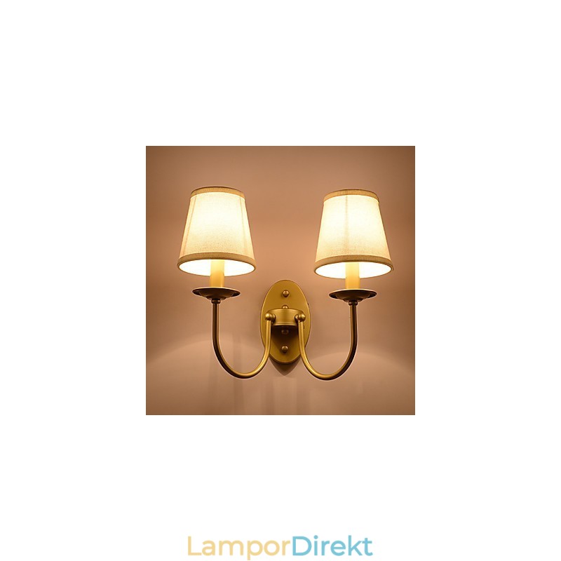 Rustik Lodge Enkel Vintagemålning Funktion Ambient Light Wall Sconces Wall Light