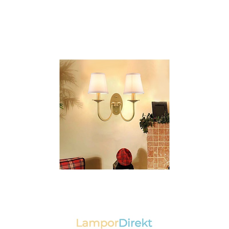 Rustik Lodge Enkel Vintagemålning Funktion Ambient Light Wall Sconces Wall Light