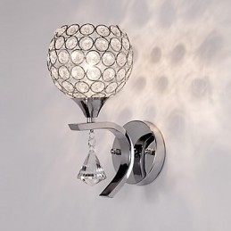 Max Crystal Modern Och Modern Elektropläterad Funktion För Crystal Ambient Light Wall Sconces Wall Light