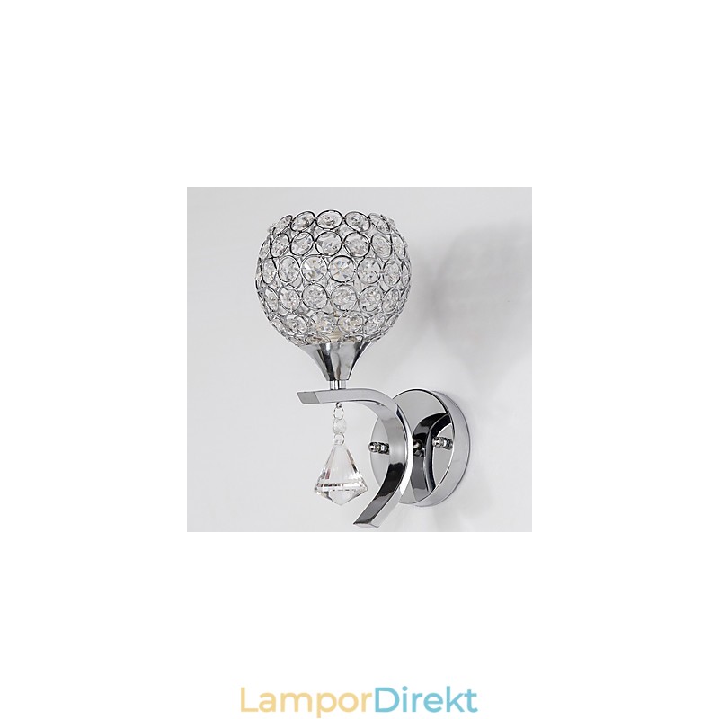 Max Crystal Modern Och Modern Elektropläterad Funktion För Crystal Ambient Light Wall Sconces Wall Light