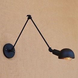 Enkel Vintage Landmålningsfunktion För Mini Style Swing Arm Ögonskydd Ambient Light Wall Sconces