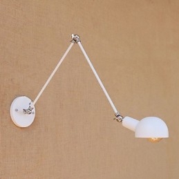 Enkel Vintage Landmålningsfunktion För Mini Style Swing Arm Ögonskydd Ambient Light Wall Sconces