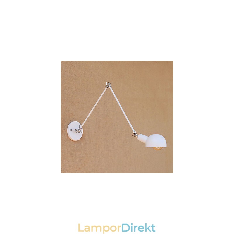 Enkel Vintage Landmålningsfunktion För Mini Style Swing Arm Ögonskydd Ambient Light Wall Sconces
