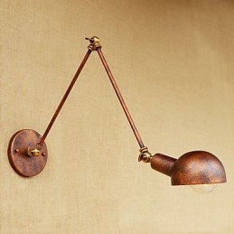 Enkel Vintage Landmålningsfunktion För Mini Style Swing Arm Ögonskydd Ambient Light Wall Sconces