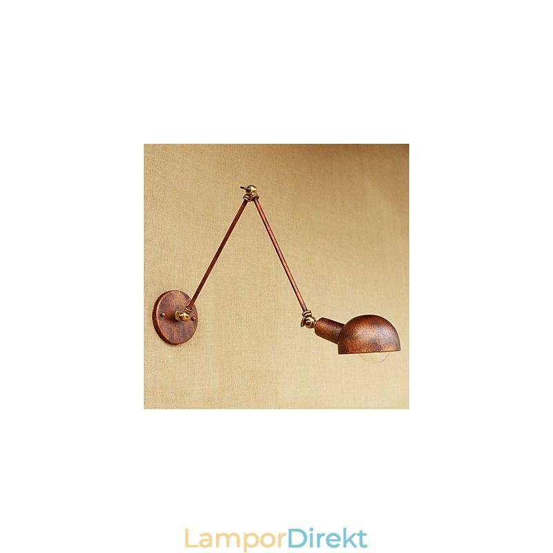 Enkel Vintage Landmålningsfunktion För Mini Style Swing Arm Ögonskydd Ambient Light Wall Sconces