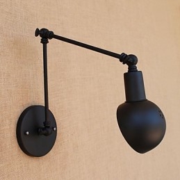 Enkel Vintage Landmålningsfunktion För Mini Style Swing Arm Ögonskydd Ambient Light Wall Sconces
