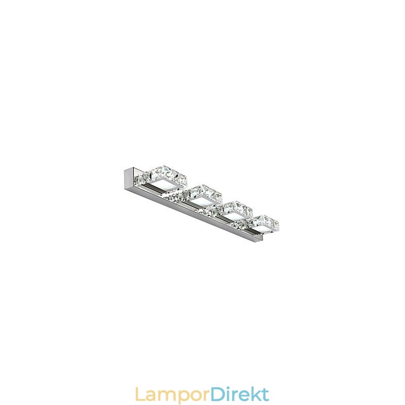 Badrumsunderdel Light Crystal Make Up Mirror Light 4 Lampor Badrumsbelysning