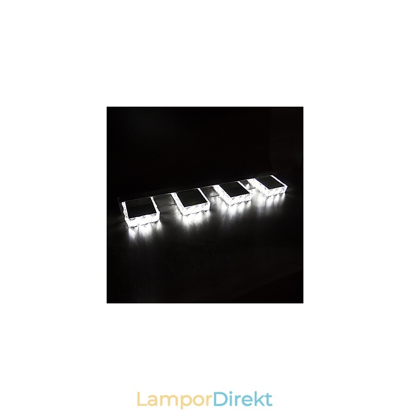 Badrumsunderdel Light Crystal Make Up Mirror Light 4 Lampor Badrumsbelysning