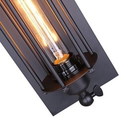 Rustik Lodge Country Retro Vintage Målning Funktion För Mini Style Ambient Light Wall Sconces Vägglampa