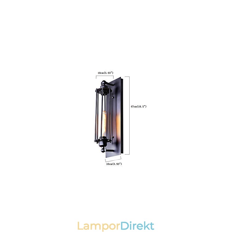 Rustik Lodge Country Retro Vintage Målning Funktion För Mini Style Ambient Light Wall Sconces Vägglampa