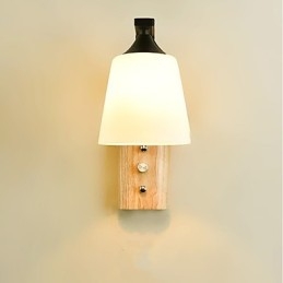 Enkel Lantlig Funktion För Ögonskydd Omgivningsljus Vägglampor Vägglampor Ny Kinesisk Modern Minimalistisk Kreativ Sovrum Sängbord