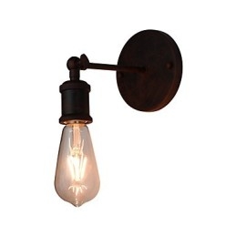 Vägglampa Vägglampor Väggjärn Vägglampa Stum Svart Ljussabel Lampa På Vägg