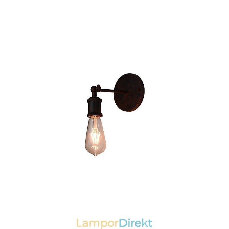 Vägglampa Vägglampor Väggjärn Vägglampa Stum Svart Ljussabel Lampa På Vägg