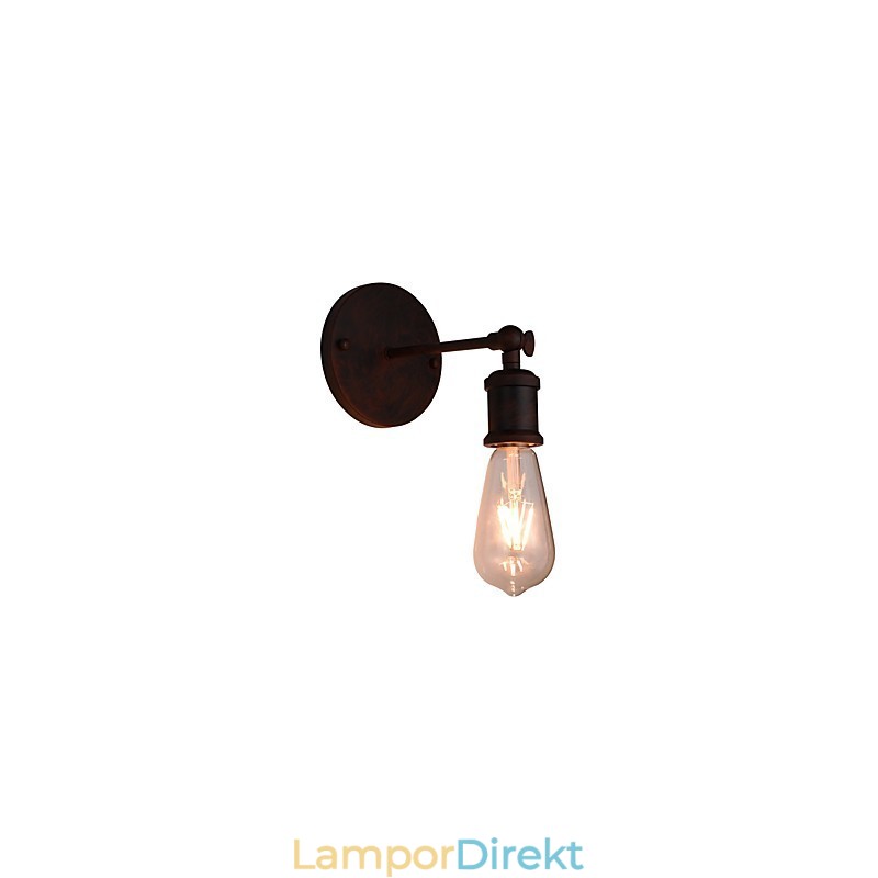 Vägglampa Vägglampor Väggjärn Vägglampa Stum Svart Ljussabel Lampa På Vägg