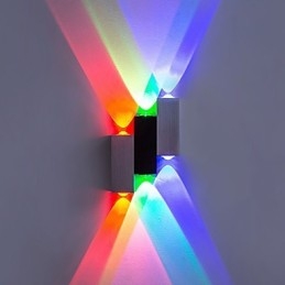 Modern Och Modern Borstad Funktion För Omgivande Ljus Vägglampor Med Infälld Vägglampa