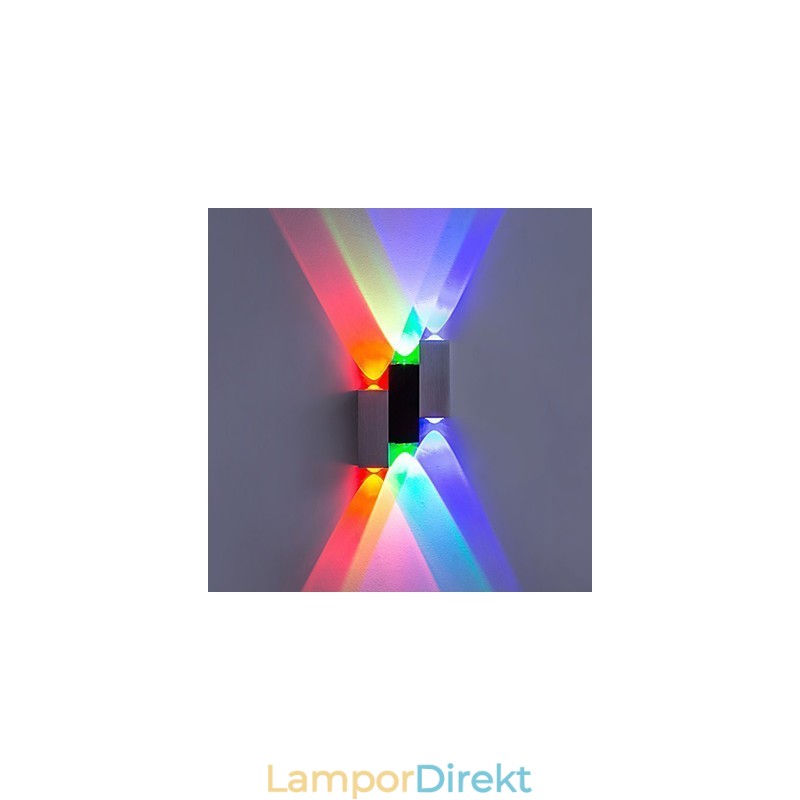 Modern Och Modern Borstad Funktion För Omgivande Ljus Vägglampor Med Infälld Vägglampa