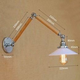 Rustik Lodge Country Chrome Funktion För Svängarm Ambient Light Svängarm