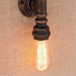 Nostalgi Enkel Vattenpipa Dekorativ Liten Vägglampa Vägglampa