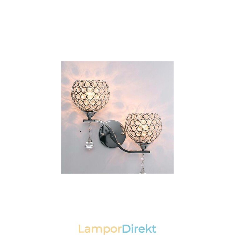 Modern Minimalistisk Vardagsrum Korridor Korridor Kristall Vägglampa