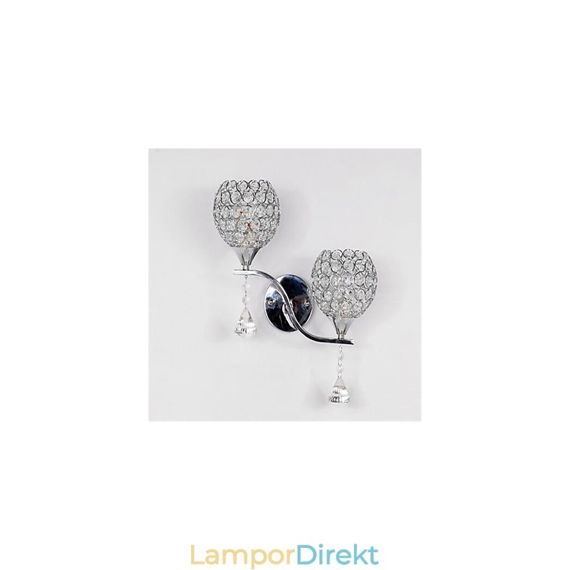 Modern Minimalistisk Vardagsrum Korridor Korridor Kristall Vägglampa