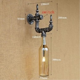 Rustik Lodge Silver Feature För Ambient Light Wall Sconces Wall Light