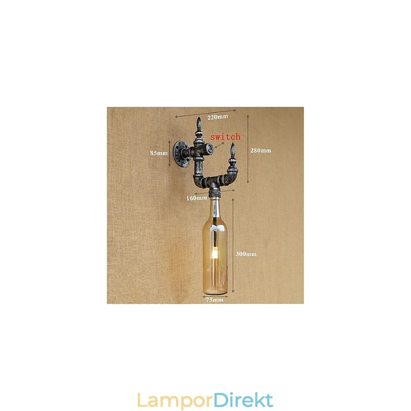 Rustik Lodge Silver Feature För Ambient Light Wall Sconces Wall Light