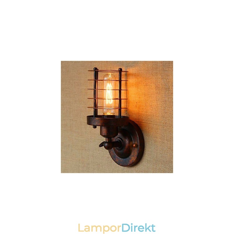 Rustik Lodge Country Antik Mässing Funktion För Ambient Light Wall Sconces Wall Light