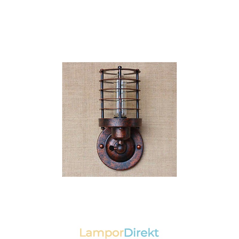 Rustik Lodge Country Antik Mässing Funktion För Ambient Light Wall Sconces Wall Light