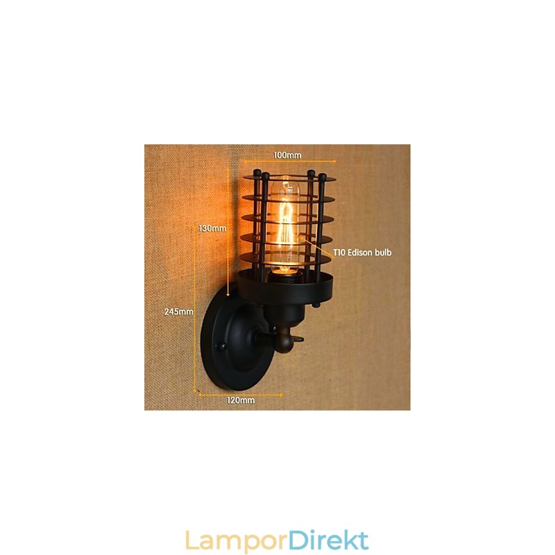 Rustik Lodge Country Antik Mässing Funktion För Ambient Light Wall Sconces Wall Light