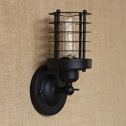 Rustik Lodge Country Antik Mässing Funktion För Ambient Light Wall Sconces Wall Light