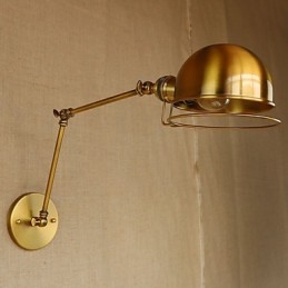 Industriell Retro Europeisk Stil Bykaraktärsbelysning Dekorativ Vägglampa Järnarm