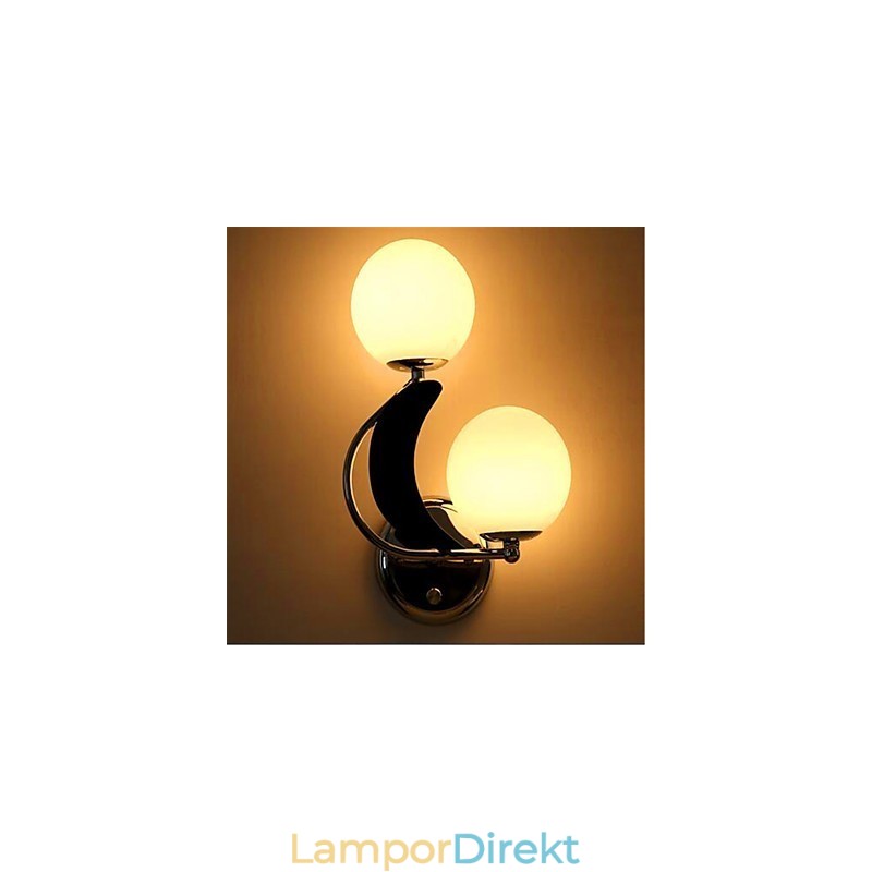 Modern Och Modern Silverfunktion För Omgivande Ljus Vägglampor Vägglampa