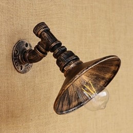 Country Retro Painting Feature För Mini Style Ambient Light Vägglampor Vägglampa