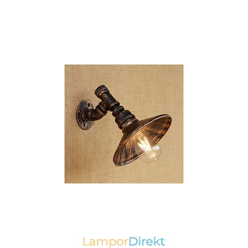 Country Retro Painting Feature För Mini Style Ambient Light Vägglampor Vägglampa