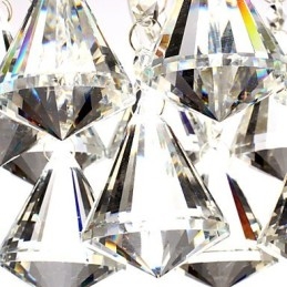 Modern Och Modern Traditionell Klassisk Lantlig Kristall Mini-Stil Chrome Crystal Flush Mount