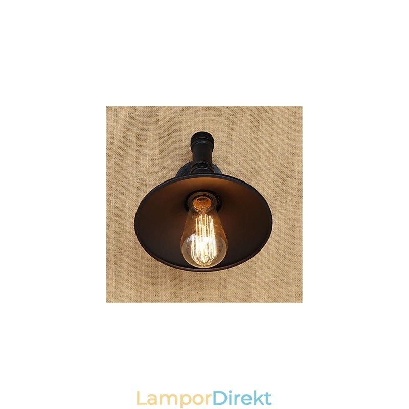 Country Retro Painting Feature För Mini Style Ambient Light Vägglampor Vägglampa