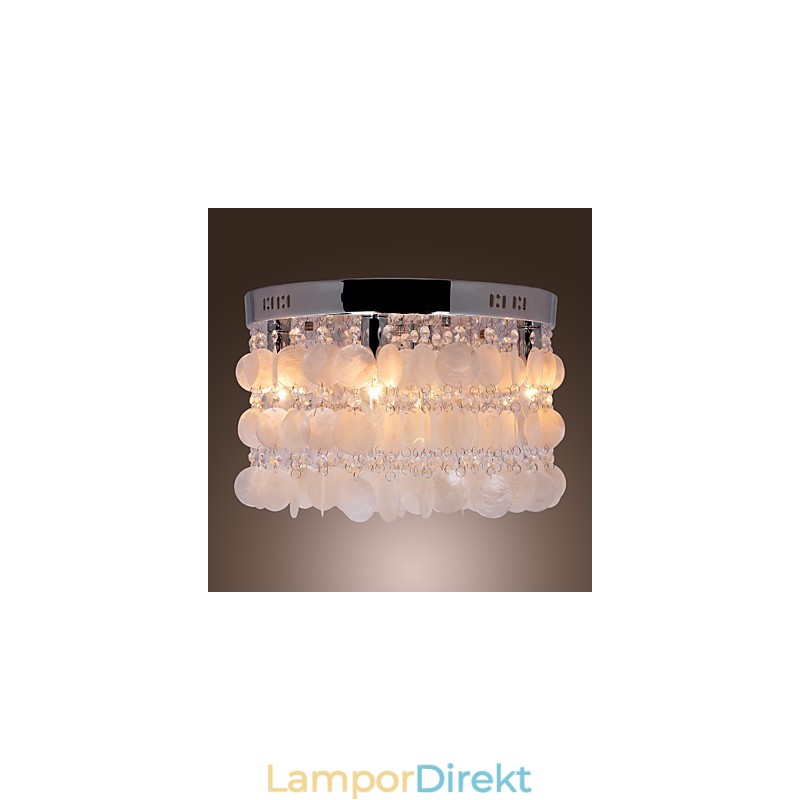 Modern Och Modern Crystal Mini Style Chrome Flush Mount