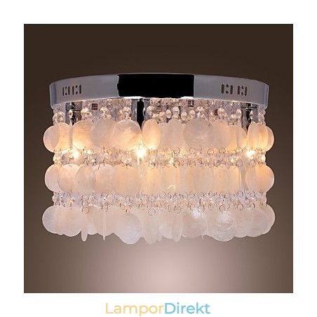 Modern Och Modern Crystal Mini Style Chrome Flush Mount