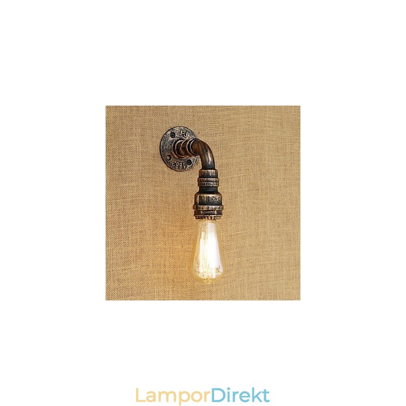 Country Retro Vintage Målningsfunktion För Mini Style Ambient Light Wall Sconces Wall Light