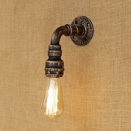 Country Retro Vintage Målningsfunktion För Mini Style Ambient Light Wall Sconces Wall Light