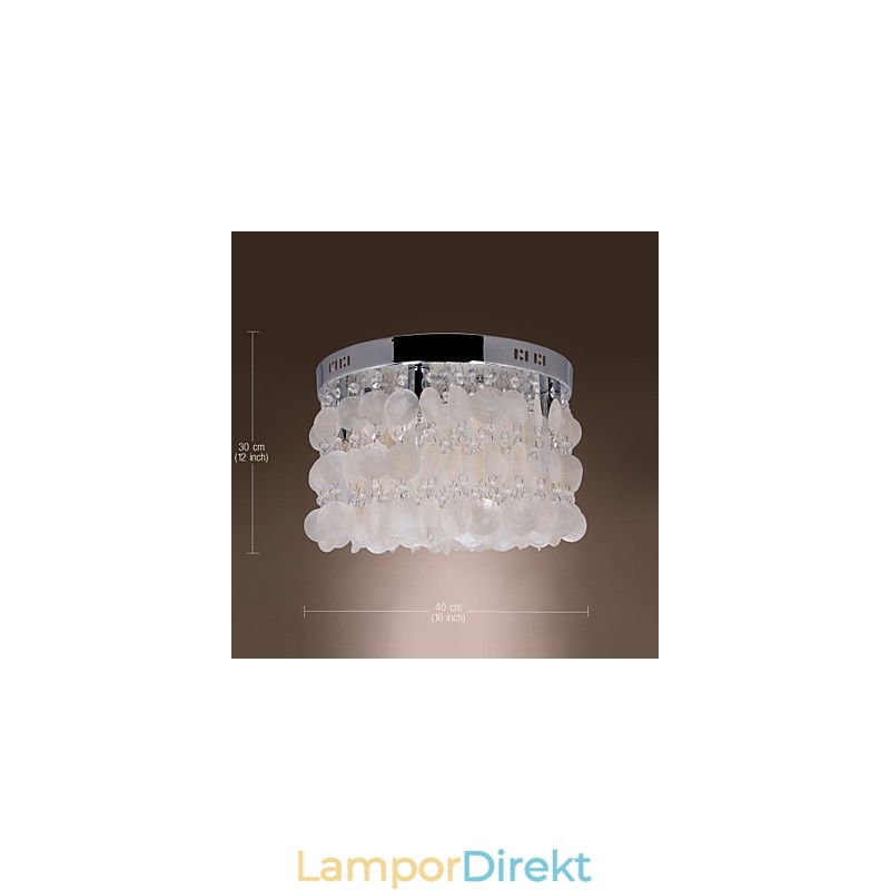 Modern Och Modern Crystal Mini Style Chrome Flush Mount