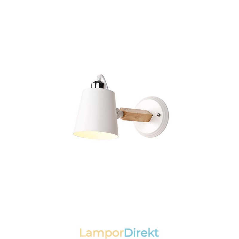 Vintage Trä Art Deco Metall Metall Rustik Vägglampa Vardagsrum Matsal Hall Vägglampa Svart Vit Valfritt