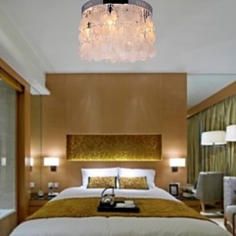 Modern Och Modern Crystal Mini Style Chrome Flush Mount