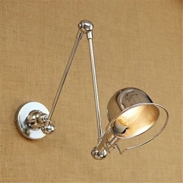 Modern Contemporary Country Chrome-Funktion För Swing Arm Eye Protection Downlight Swing Arm Lightswall