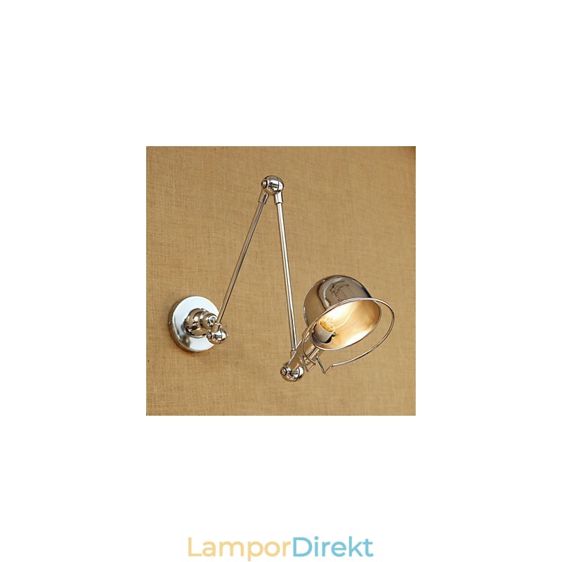 Modern Contemporary Country Chrome-Funktion För Swing Arm Eye Protection Downlight Swing Arm Lightswall
