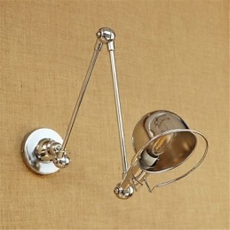 Modern Contemporary Country Chrome-Funktion För Swing Arm Eye Protection Downlight Swing Arm Lightswall