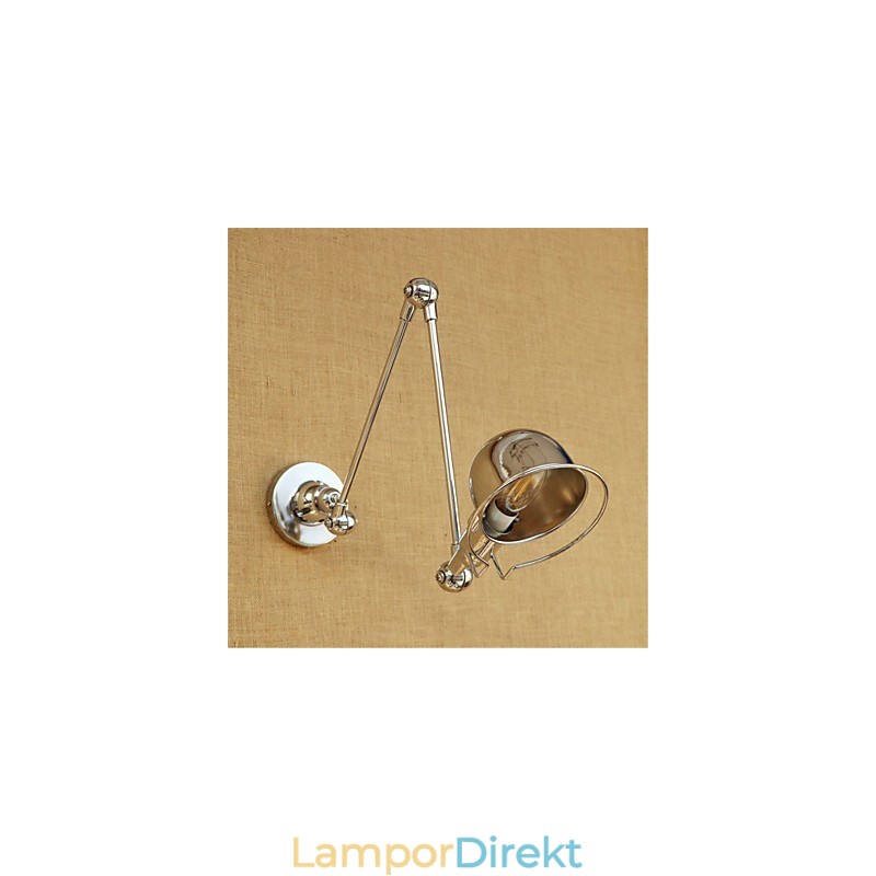 Modern Contemporary Country Chrome-Funktion För Swing Arm Eye Protection Downlight Swing Arm Lightswall