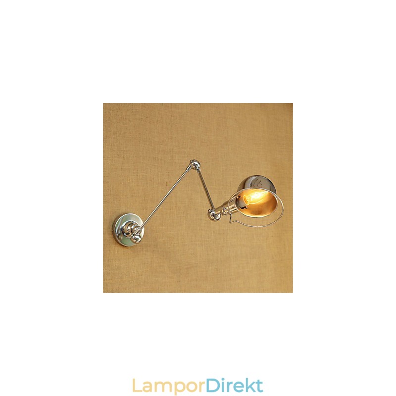 Modern Contemporary Country Chrome-Funktion För Swing Arm Eye Protection Downlight Swing Arm Lightswall