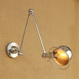 Modern Contemporary Country Chrome-Funktion För Swing Arm Eye Protection Downlight Swing Arm Lightswall