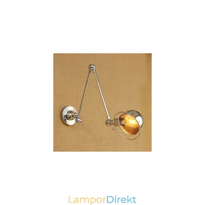 Modern Contemporary Country Chrome-Funktion För Swing Arm Eye Protection Downlight Swing Arm Lightswall